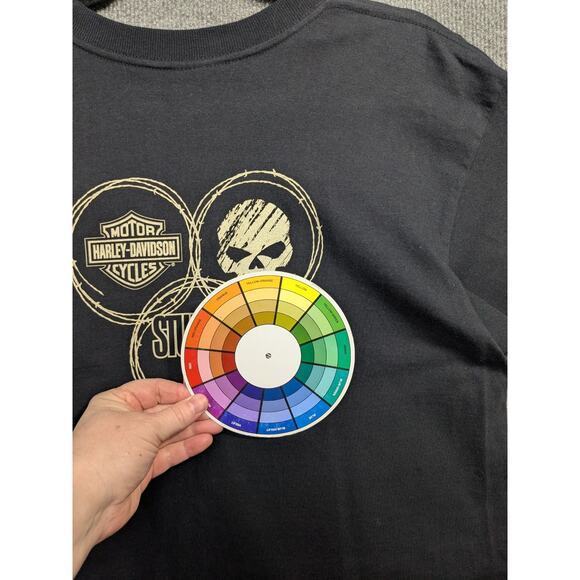 Harley Davidson Sturgis Rally T Shirt Mens Large USA Made Black Hills Tee 2006 - Picture 6 of 10